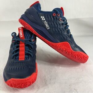 Yonex Eclipse Tennis Shoes Men’s 7.5 - Navy & Fluorescent Orange Needs Insoles